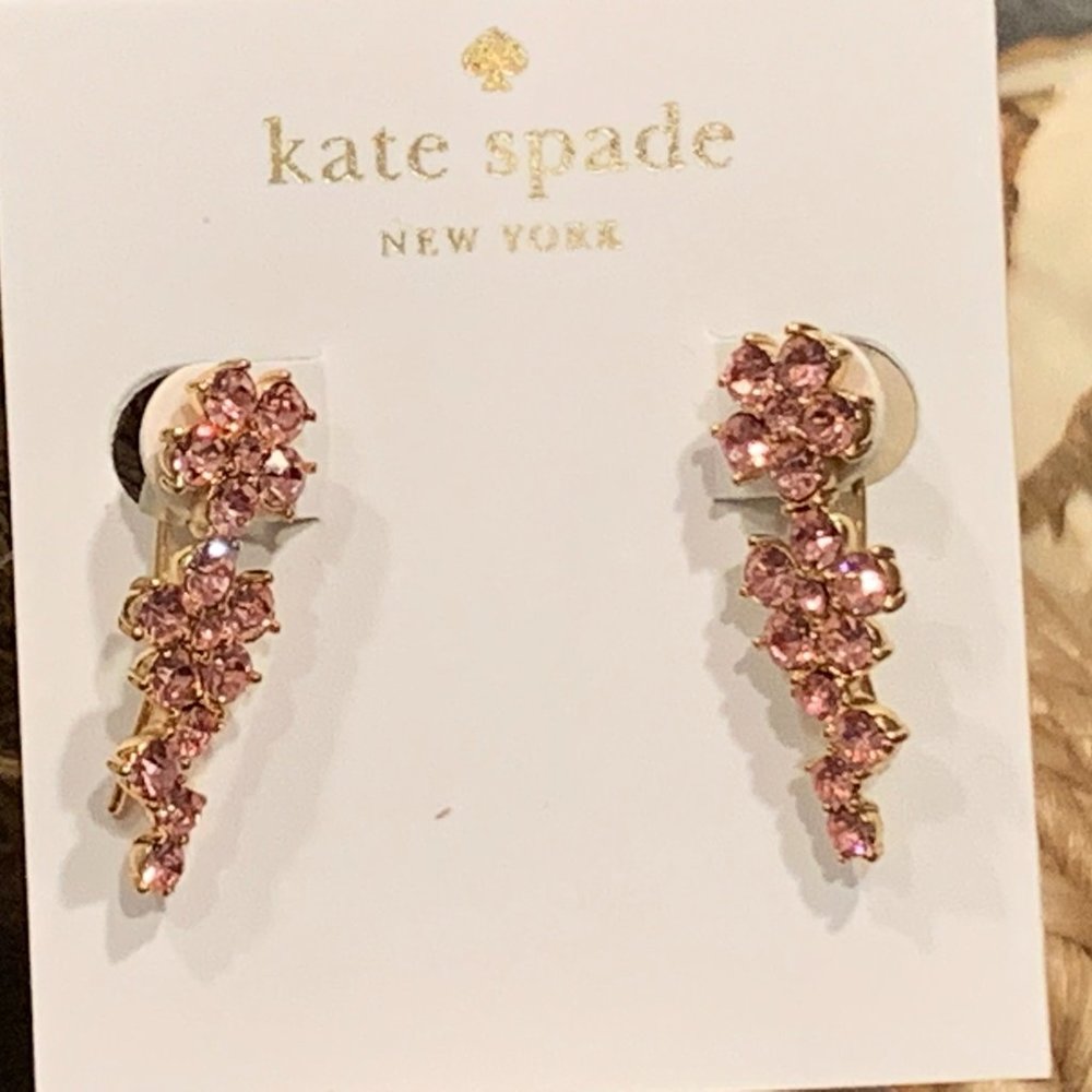 NWT Kate Spade Light Pink Flower Ear Pin